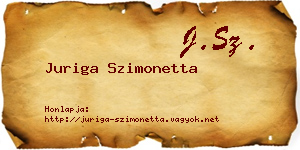 Juriga Szimonetta névjegykártya