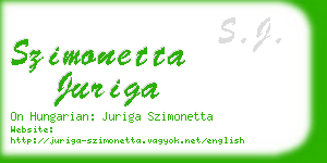 szimonetta juriga business card